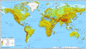 Dünya Fiziki Haritası 2